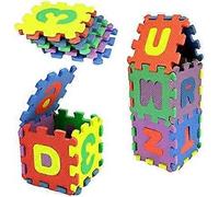 JOYHAPPST Rpporm 36Pcs Baby Child Number Alphabet Puzzle Foam Maths Educational Toy Gift Corners (Black One Size)