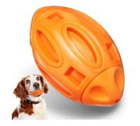 JOYHAPPST Squeaky Dog Toys for Aggressive Chewers, Rubber Dog Squeaking Toys, Almost Indestructible Dog Toys, Durable Pet Toys Dog Balls for Medium and Large Br