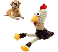 JOYHAPPST Squeaky Plush Dog Toys Puppy Chew Toys Durable Dog Toys For Small Medium Large Dogs Interactive Novelty Reduce Separation Anxiety Chicken Shaped