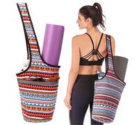 JOYHAZE Yoga Mat Bag with Large Size Pocket, Big Capacity Pilates Mat Carrier for Women Sports, Gym, Shopping, Easy to Access & Lightweight, Fit Most Size Mats