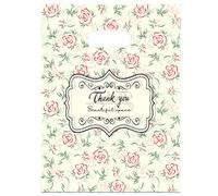 Joyhey 100 Count 13.7" x 17.7" Plastic Merchandise Bags, Shopping Retail Boutique Bags with Die Cut Handles - Thank You-7