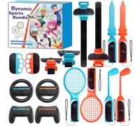 JoyHood 16 in 1 Switch 2 Sports Accessories Bundle for Controller, Family Accessories Kit Compatible with Switch 2 Sports Games for Kids & Adults