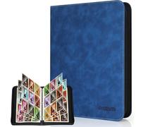 JoyHood Card Binder for Trading Card, Card Collection Binder with 9 Pocket - Hold Up to 900 Cards, Card Album Holder compatible with TCG/PM/MTG/OPCG/YGO Card (Sapphire Blue, 9 Pockets)