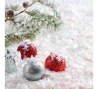 JOYIN 10 oz/283g 2 Pack Christmas Flashing Fake Snow, Artificial Dry White Plastic Snowflakes, Flake Snow Powder Filler for Xmas Tree Decoration, Crafts Christmas Party Holiday Supplies