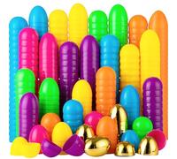JOYIN 1000PCS Plastic Easter Eggs, Empty 2.3" 994PCS Colorful with 6PCS Golden Eggs Bulk Fillable for Easter Hunt Party Favor Basket Stuffers Filler Classroom Prize Supplies Decor