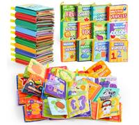 JOYIN 12 Packs My First Soft Bath Books, Nontoxic Fabric Soft Baby Cloth Books,Early Education Toys, Waterproof Baby Books for Toddler, Infants Perfect Shower Toys,Kids Bath Toys Best Gift