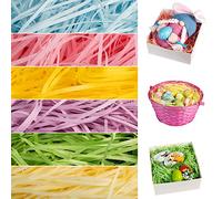 JOYIN 12oz (340g) Easter Grass 6 colors Recyclable Paper Shred for Basket Filler Stuffers, Egg Hunt, Party Favor, Gift Decor