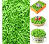 JOYIN 12oz (340g) Easter Grass Paper Shred (Light Green) for Easter Basket Filling, Easter Gift Wrapping, Easter Party Decoration, Easter Egg Hunt, Easter Party Favors