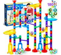 JOYIN 150 Pcs Marble Run Premium Set, Construction Building Blocks Toys, STEM L