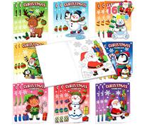 JOYIN 16 Pcs Christmas Coloring Book Books for Kids, Stocking Stuffers Xmas Party Favors, Classroom Games, Goodie Bag Fillers