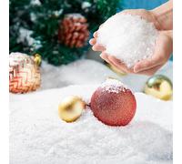 JOYIN 2 Pack 10 Oz/283g Artificial Dry Plastic Snow Plastic Artificial Snowflakes for Christmas Tree Decoration Party Home Holiday Decor and White Displays