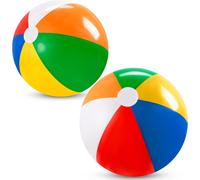 JOYIN 2-Pack 20" Beach Balls - Pool Toys Large Inflatable Beachball Swimming Po