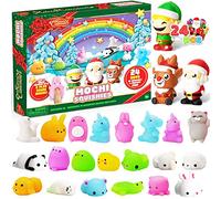 JOYIN 2024 Mochi Squishy Toys Advent Calendar Christmas 24 Days Countdown Advent Calendar Including 21 Cute Mochi Animal squishy toys and 3 Big Slow-Rising Squishy Toys
