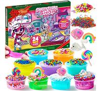 JOYIN 2025 DIY Slime Advent Calendar Christmas 24 Days Countdown Advent Calendar with 16 Slime and 8 Accessories, Surprises DIY Slime Kit Toy for Kids