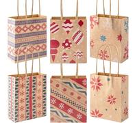 JOYIN 30 PCS Halloween Treat Bags with Stickers, Paper Candy Goodie Bags Party Supplies Trick or Treat for Kids Halloween Party Favors Exchange, Holiday Decorations Crafts Supplies