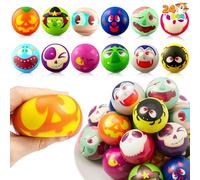 JOYIN 24 PCS Halloween Stress Balls - Novelty Squishy Toys With Slow Release for Party Favors, Decoration Supplies, and Bag Fillers