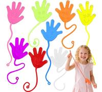 JOYIN 24 Pcs Sticky Hands Stretchy Hands, Party Bag Fillers for Kids Easter Egg Basket Sticky Hands Games, Sticky Fingers Party Favors for Sensory Kids 3-5 4-8 8-12