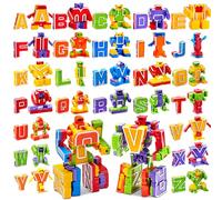 JOYIN 26-Piece Alphabet Robots Learning Toys for Kids, ABC Alphabots, Toddler Education Toy, Carnival Prizes