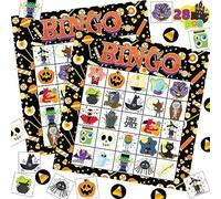 JOYIN 28 Player Halloween Themed Bingo Game Card for School/Family Activities Halloween Party Favor Halloween Crafts for Classroom School Supplies Board Games