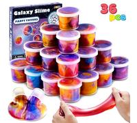 JOYIN 36 Pack Galaxy Slime Cup Party Bag Fillers for Kids, Slime Kit. Stretchy, Mess-Free & Safe. Classroom Rewards & Party Supplies