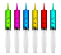 JOYIN 36 Pcs 60ml Halloween Reusable Plastic JellyChargeSyringes with Caps for Summer and Party Favor, School Graduation Decoration