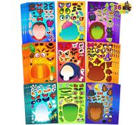 JOYIN 36 PCS Make-a-face Sticker Sheets Make Your Own Halloween Characters Mix and Match Sticker Sheets with Vampire, Witch, Frankenstein, Ghost and More Halloween Kids Party Favor Supplies