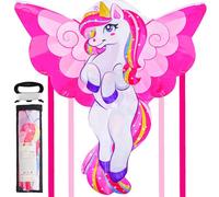 JOYIN 43.3'' Giant Unicorn Kite Easy to Fly for Kids and Adults With 262.5 ft String, Large Beach Kite for Outdoor Games and Activities
