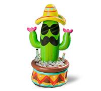 JOYIN 43" Inflatable Cactus Cooler with Sombrero Hat for Fiesta, Cinco de Mayo Party Supplies, Inflatable Party Cooler, Pool Party Decoration