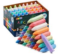 JOYIN 48 PCS Cone Shaped Jumbo Sidewalk Chalks Set, Non-Toxic, Perfect for Children, Outdoor Garden Chalk Games