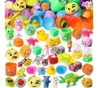 JOYIN 48 Pcs Easter Eggs Filled with Mini Novelty Toys and Surprises for Kids, Plastic Easter Surprises Eggs for Easter Basket Stuffers, Easter Party Favors, Easter Egg Hunt Gift, Party Bag Fillers