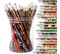 JOYIN 48pcs Halloween Pencil with Eraser 12 Different Designs for Halloween Gift Halloween Party
