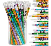 JOYIN 48PCS Halloween Pencils Bulk with Eraser, Assorted Pencil Assortment Halloween Themed Stationery Set in 6 Design for Kids Boy Girl Trick or Treat, Party Favor Supplies, Classroom Gifts Prize