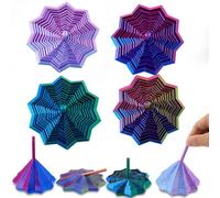JOYIN 4PCS 3D Printed Expanded Sensory Toys Fidget Star, 3D Printed Fidget Toys with a Rotating Spiral Design Suitable for Adults Girls Boys, Birthday Gifts, Office Desk Toy, Party Favors