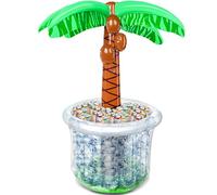 JOYIN 60" Inflatable Palm Tree Cooler, Beach Theme Decor, Pool Party Decorations, Luau Hawaiian Birthday Party Supplies, Ocean Jungle Tropical Themed Summer Outdoor Drink Cooler