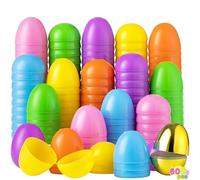 JOYIN 60 Pieces 2.3" Easter Eggs include 1 Golden Egg for Filling Specific Treats, Easter Theme Party Favor, Easter Eggs Hunt, Basket Stuffers Filler, Classroom Prize Supplies