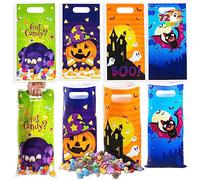 JOYIN 72 Pieces Halloween Trick Or Treat Bags in 4 Designs for Trick-or-Treating, Halloween Party Favors, Event Party Supplies, Halloween Goodie Bags, 26CM
