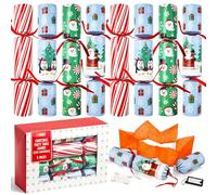 JOYIN 8 Pack Christmas Party Favor Non-Snap Christmas Party Table Favors with Holiday Party Favor Supplies for Kids and Adults, Christmas Parties, Dinners and Holidays