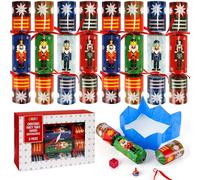 JOYIN 8 Pack Christmas Party Favor Non-Snap Nutcrackers Design Party Table Favors with Holiday Party Favor Supplies for Kids and Adults, Christmas Parties, Dinners and Holidays