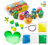 JOYIN 8 Pcs Easter Science Experiment Eggs, Colorful Eggs Prefilled with Science Activity Kit, Easter Hunt, Basket Stuffer Filler, Party Favor, STEM Project Gifts for Boys & Girls