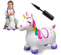 JOYIN Animal Hopper for Kids,Unicorn Bouncy Horse Hopper for Toddlers,Space Hopper with Hand Pump,Ride on Jumping Toys for Birthday Gift,Inflatable Hopper,Indoors Outdoors