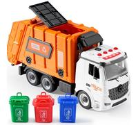JOYIN Bin Lorry Toy for 3-8 Year Old Boys, Garbage Truck with Light & Sound