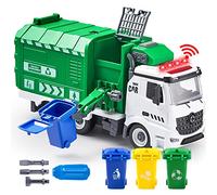 JOYIN Bin Lorry Toy for 3-8 Year Old Boys, Garbage Truck with Light & Sound
