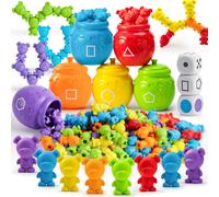 JOYIN Counting Sorting Bears Toy Set with Matching Sorting Cups Toddler Game fo