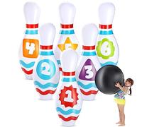 JOYIN Giant Inflatable Bowling Set for Kids and Adults,Bowling Party Games,Indoor Outdoor Bowling Toys for Kids