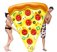 JOYIN Giant Inflatable Pizza Slice Pool Float, Fun Pool Floaties, Swim Party Toy, Summer Pool Raft (1 Pack), Extra Large with Cup Holders