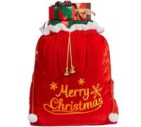 JOYIN GIFT Bag 31" x 27", Santa Sack with Cord Drawstring for Indoor Xmas Give Decoration, GIFT Décor, Giant Presents Gifts Wrap