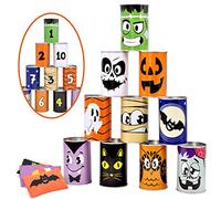 JOYIN Halloween Carnival Can Bean Bag Toss Games for Kids & Adults Trick Or Treat Decoration, Home Decor Party Favors Supplies, Homeschooling Backyard Game