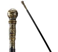 JOYIN halloween Elegant Vintage Cane Wizard Staff Gold 58 3/4inches Costume Prop Stick, Scepter Halloween Walking Canes Accessories for Kids, Dress-up play Parties