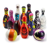 JOYIN Halloween Foam Bowling Set for Kids Toys Party Supplies, Get-Together Party, Game Day Events, Indoor Outdoor Toy Game with 10 Pins & 2 Balls Fun Sports Games, Birthday Parties