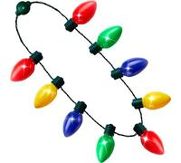 JOYIN Halloween LED Light Up Bulb Necklaces 9 Bulbs LED Necklaces Holiday Nacklace Costume Accessories for Halloween Xmas Party Favor Party Supply